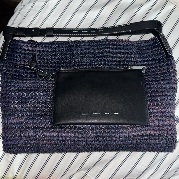 Proenza Schouler Minetta Raffia Shoulder Bag - Picture 7 of 17